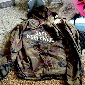 Wind breaker jacket camo Obey